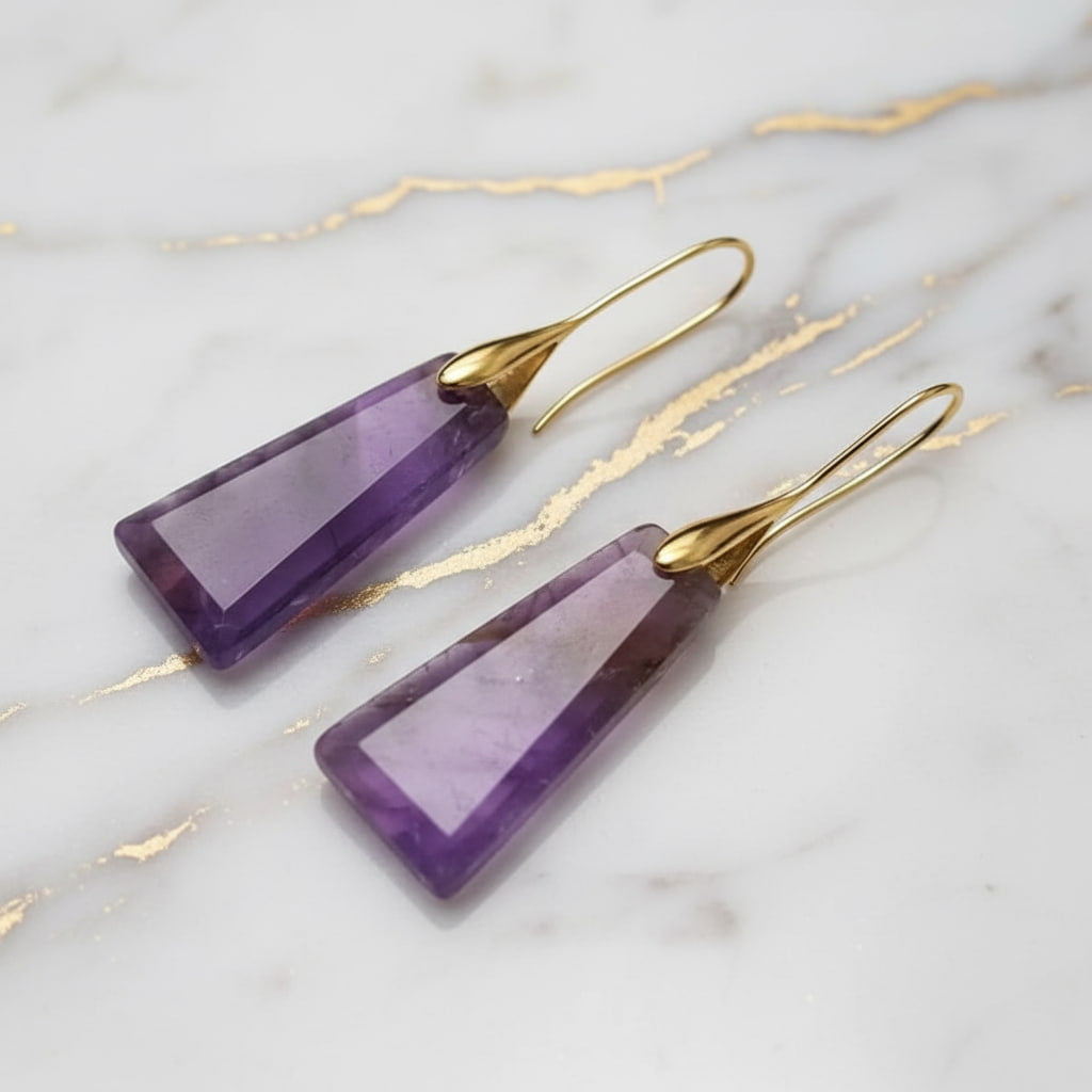 Amethyst Ohrringe – Klarheit & Verbindung CrystalScents