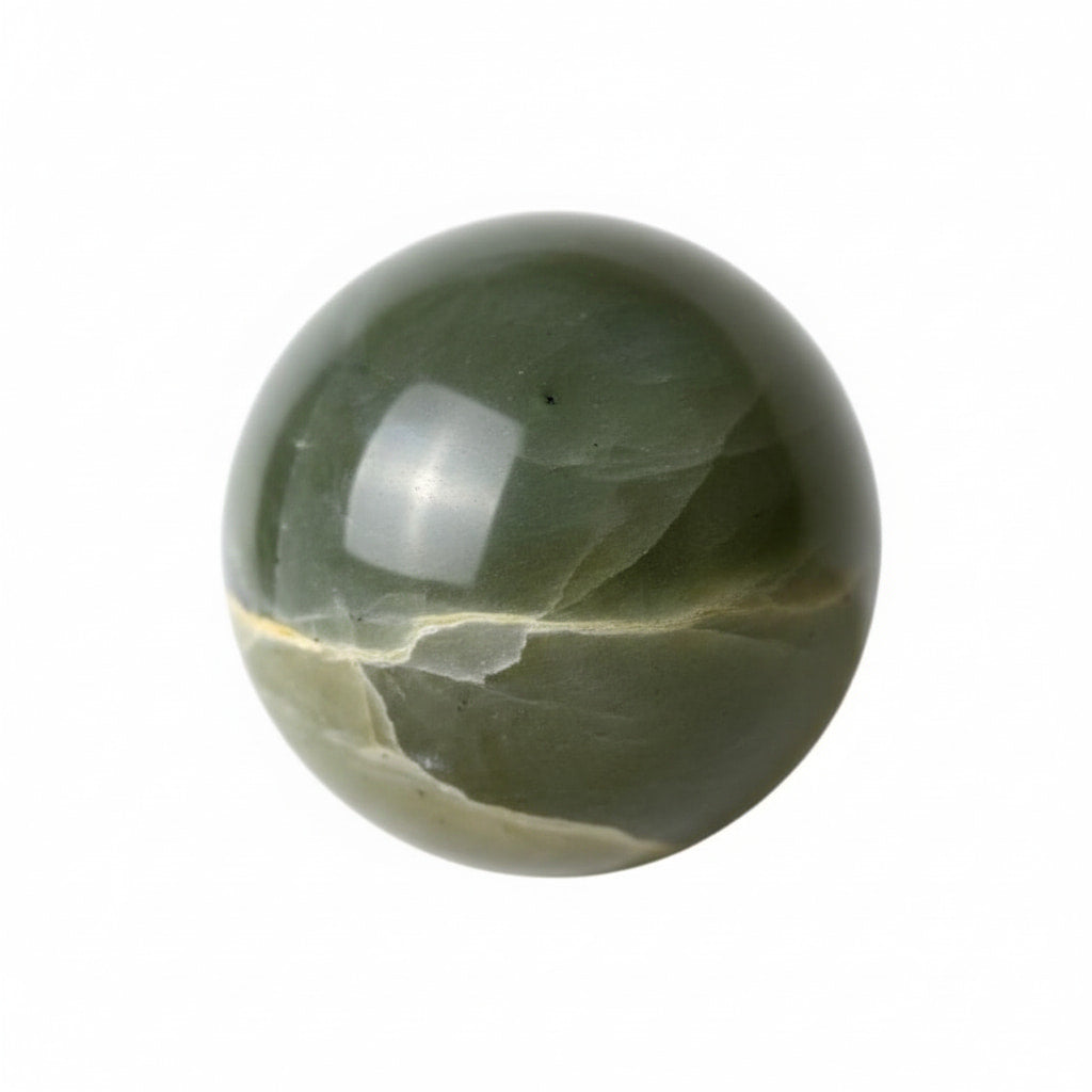 Grüne Mondstein Kugel - Harmonie & Ausgeglichenheit CrystalScents