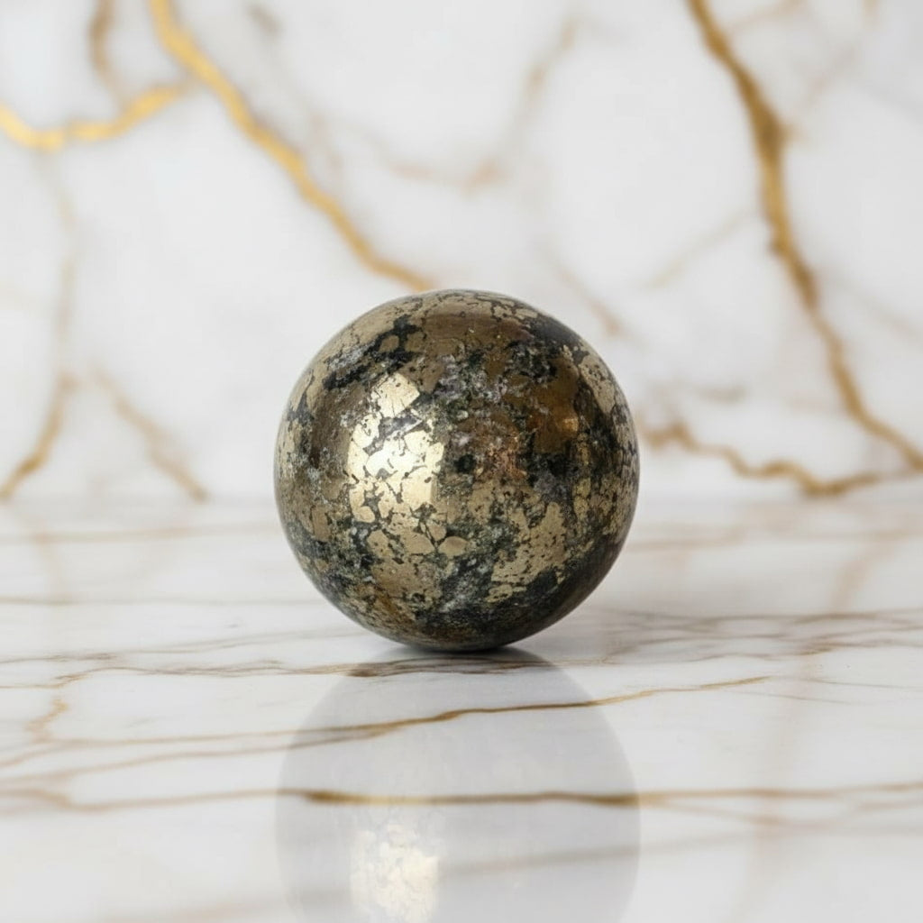 Pyrit Kugel – Harmonie & Power CrystalScents