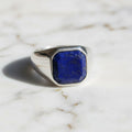 Lapislazuli Ring – quadratischer Edelstein für klare Akzente CrystalScents
