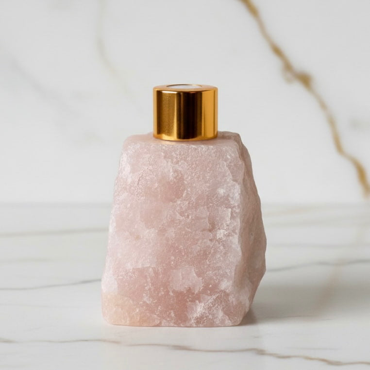 Rosenquarz Raumduftdiffuser - Harmonie & Leichtigkeit CrystalScents