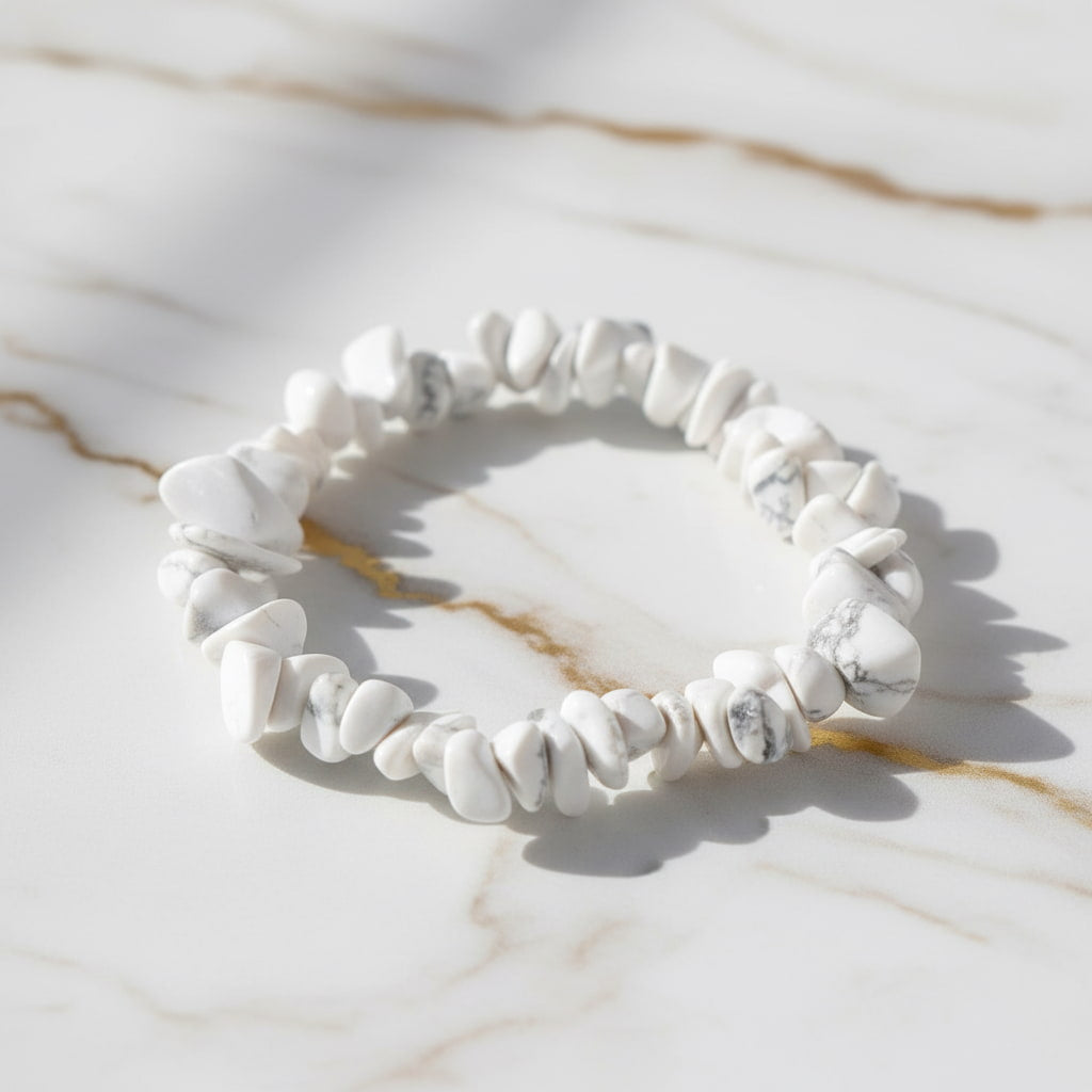 Howlit Splitterarmband – Lebendige Form für innere Ruhe CrystalScents