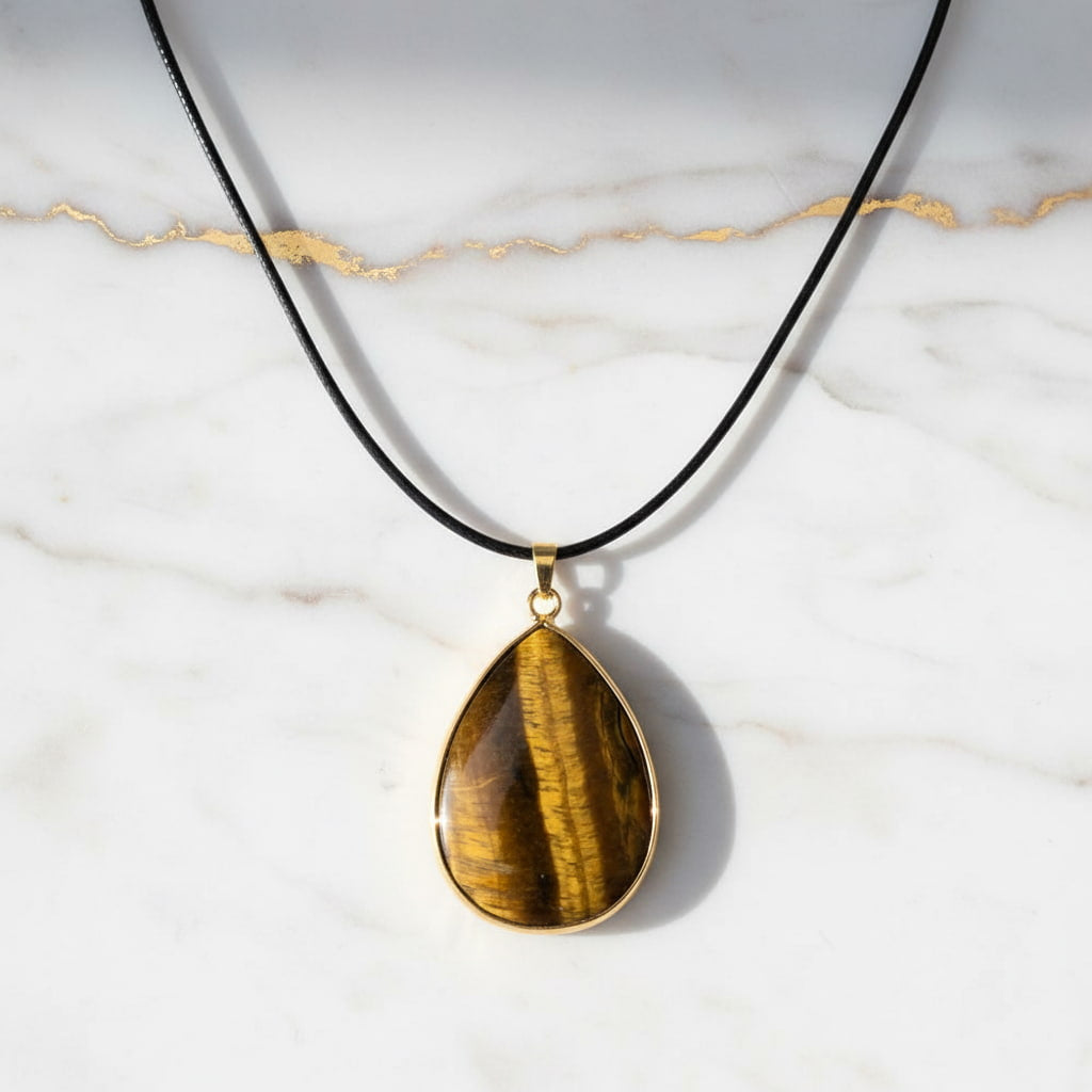 Tigerauge Halskette - Energie & Schutz CrystalScents