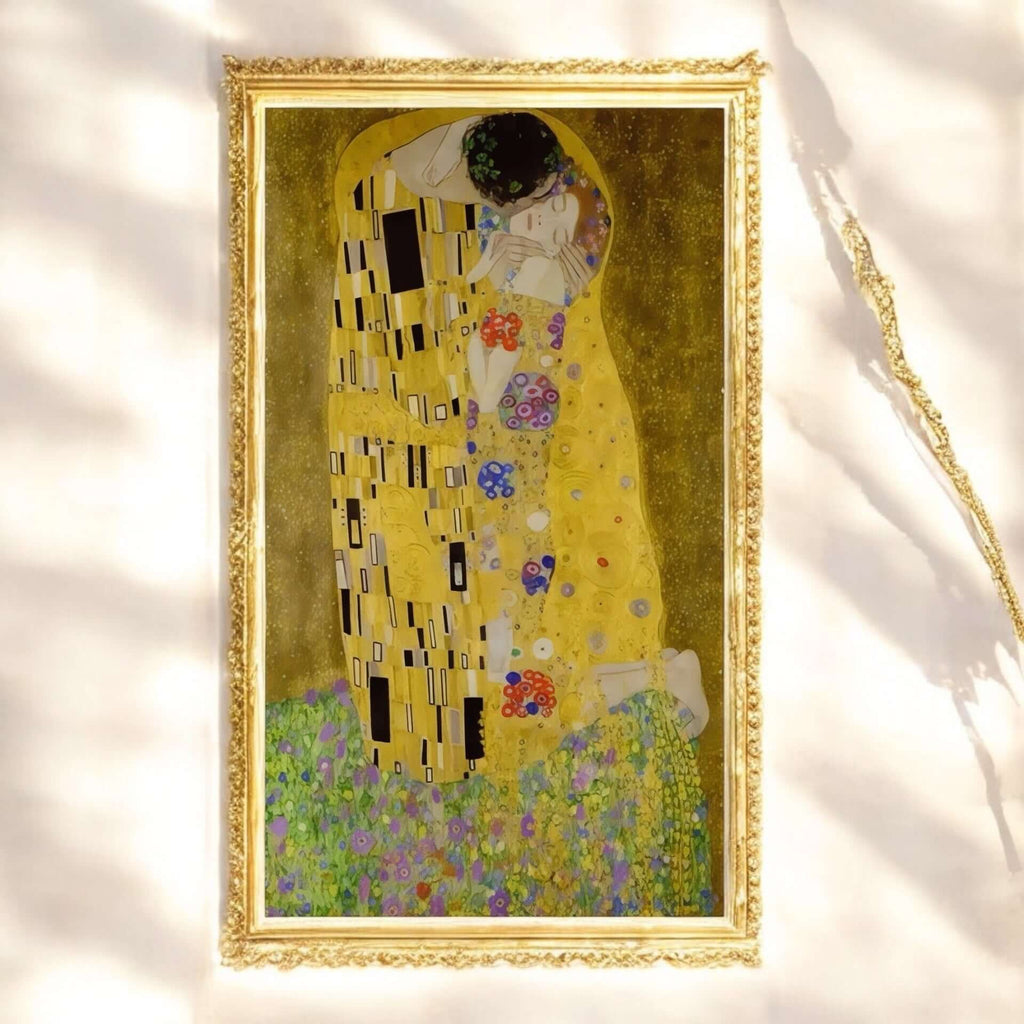 Diamond Painting Set „Der Kuss“ – klassisches Kunstwerk selbst zum Leuchten bringen