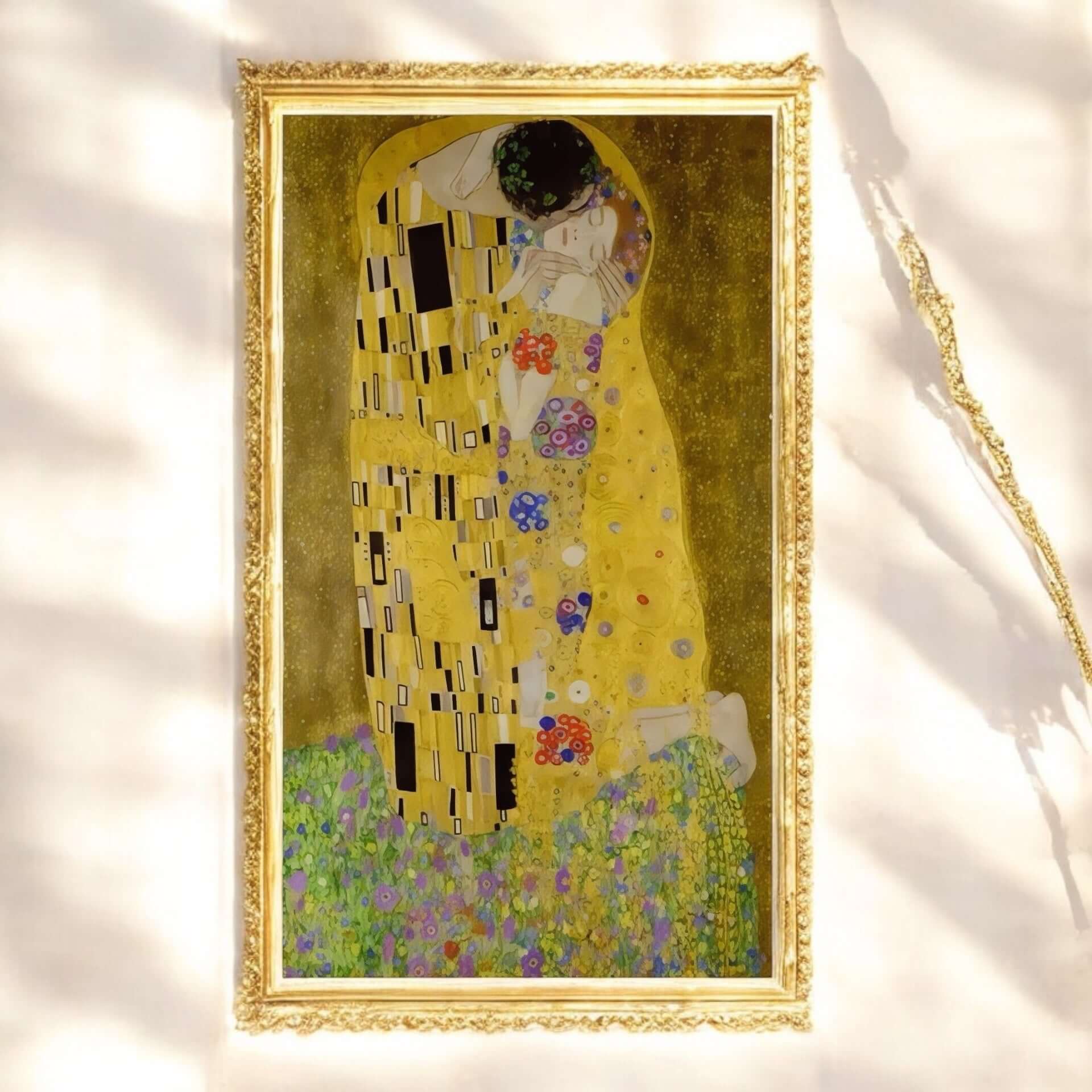 Diamond Painting Set „Der Kuss“ – klassisches Kunstwerk selbst zum Leuchten bringen