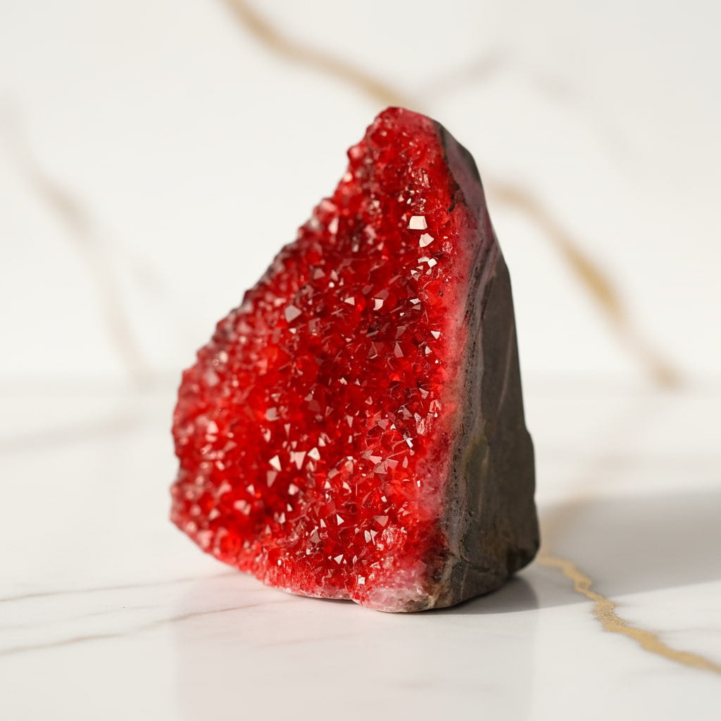 Amethystdruse Rot – Funkelndes Wohnhighlight CrystalScents