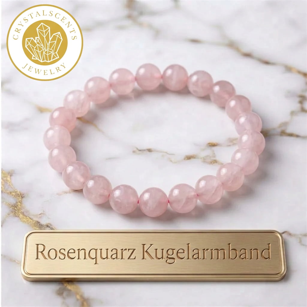 Rosenquarz Kugelarmband – Herzöffnung & Harmonie
