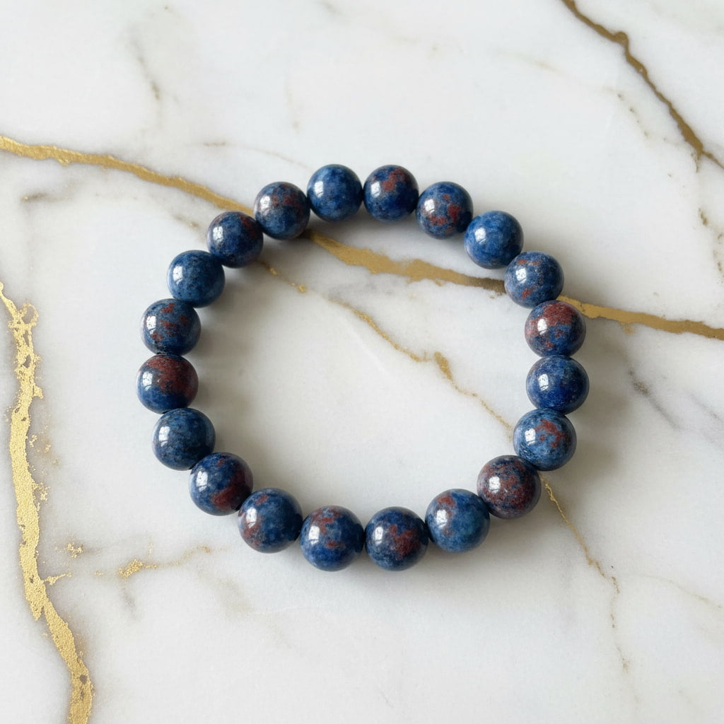 Phönix Lapislazuli Kugelarmband 8 mm – Naturstein Armband CrystalScents