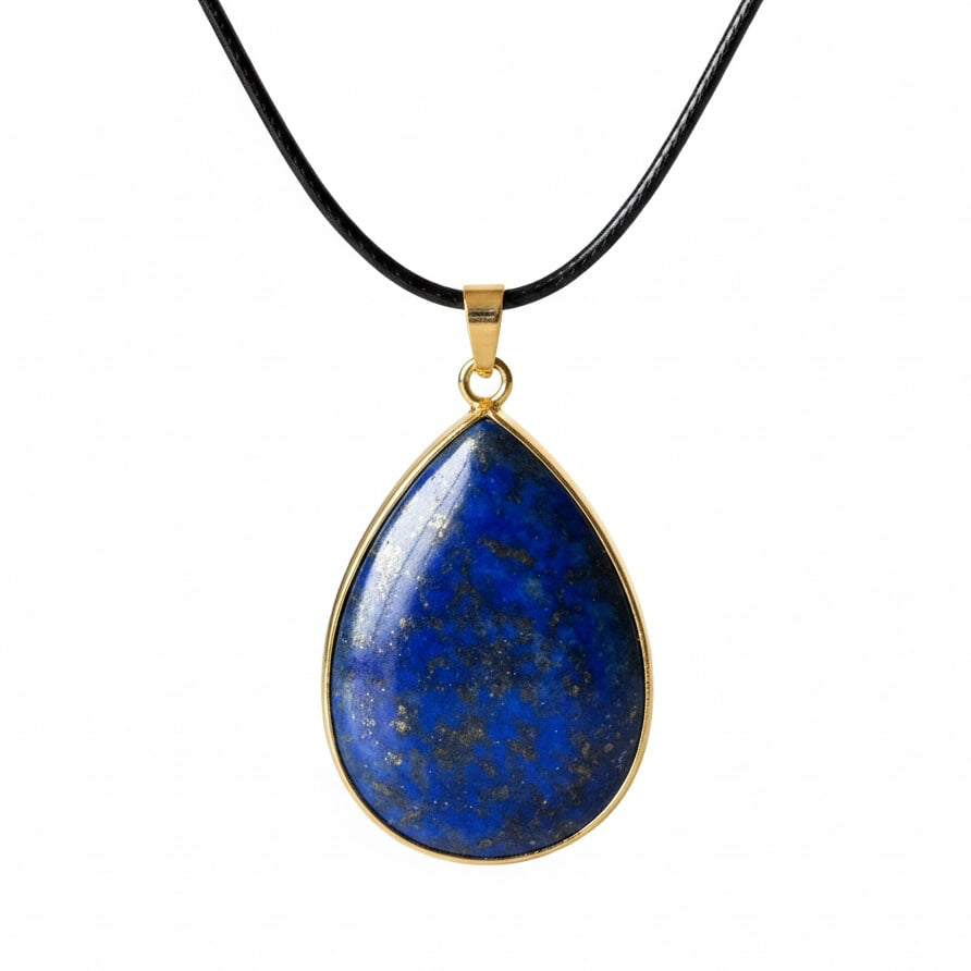 Lapislazuli Halskette - Tropfenförmiger Anhänger CrystalScents