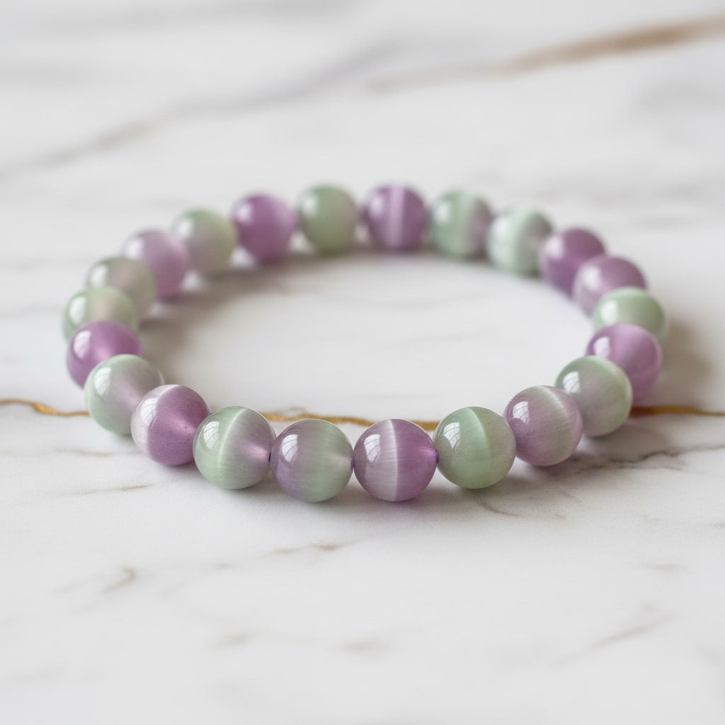 Katzenauge Kugelarmband – Schutz & innere Balance CrystalScents