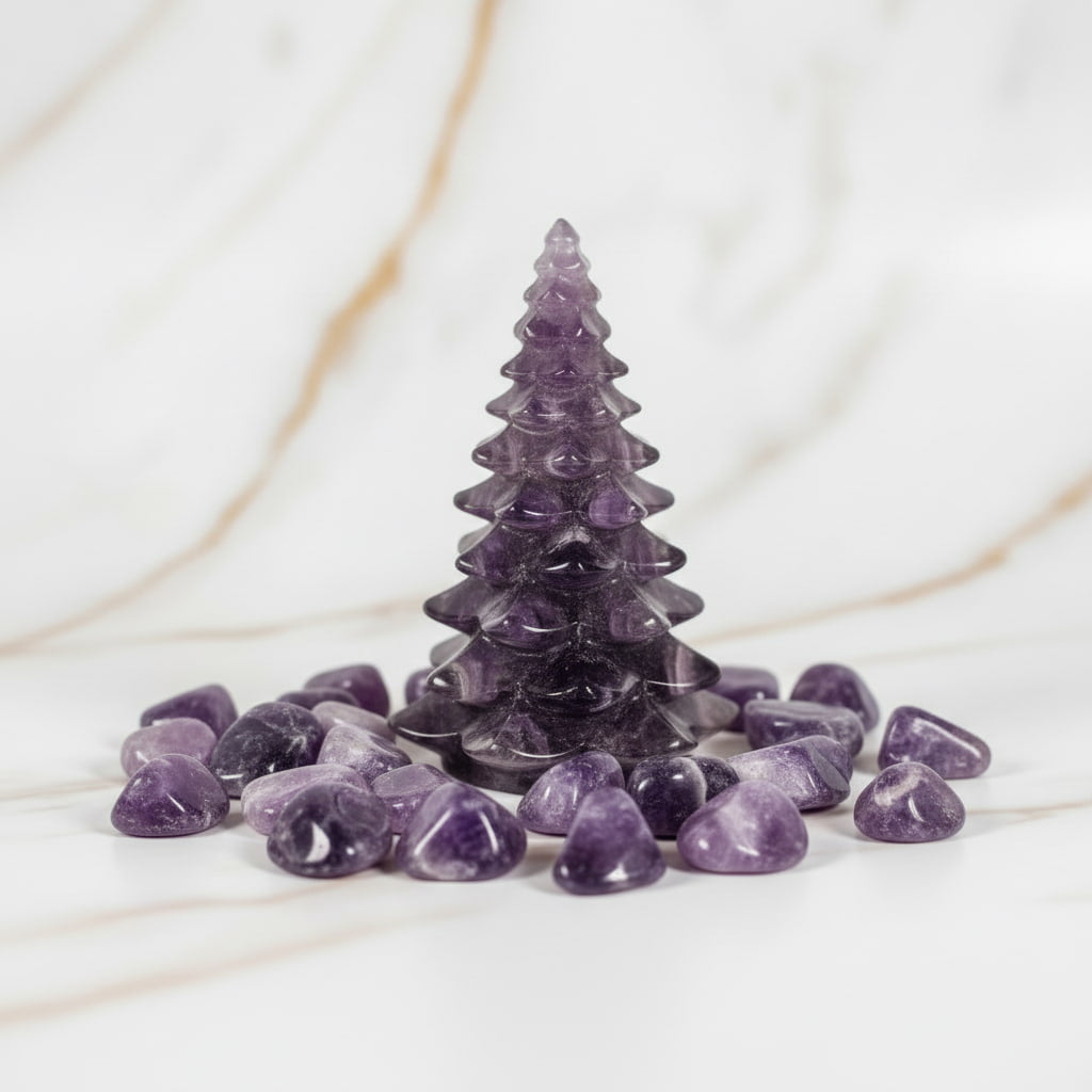 Amethyst Baum - Weihnachtliche Dekoration