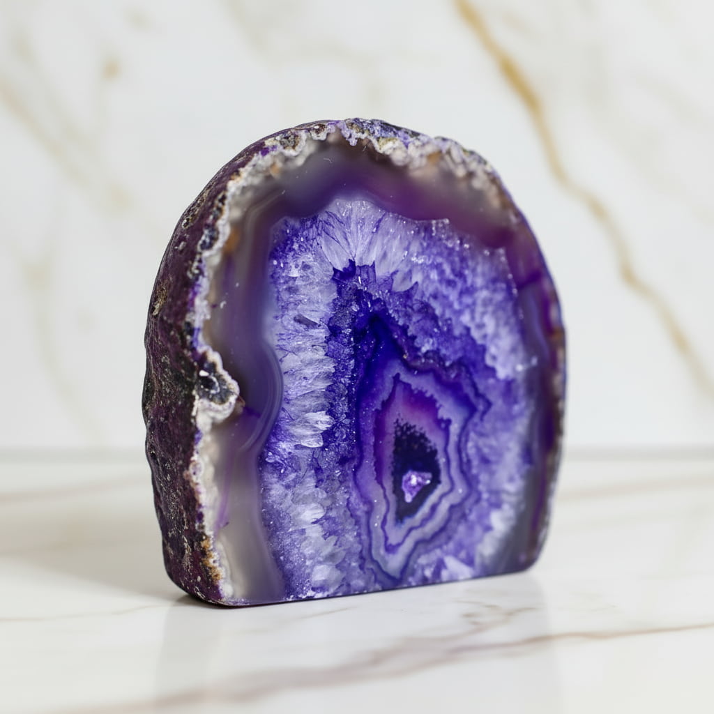 Achat Freiform Lila – Harmonie & positive Energie CrystalScents