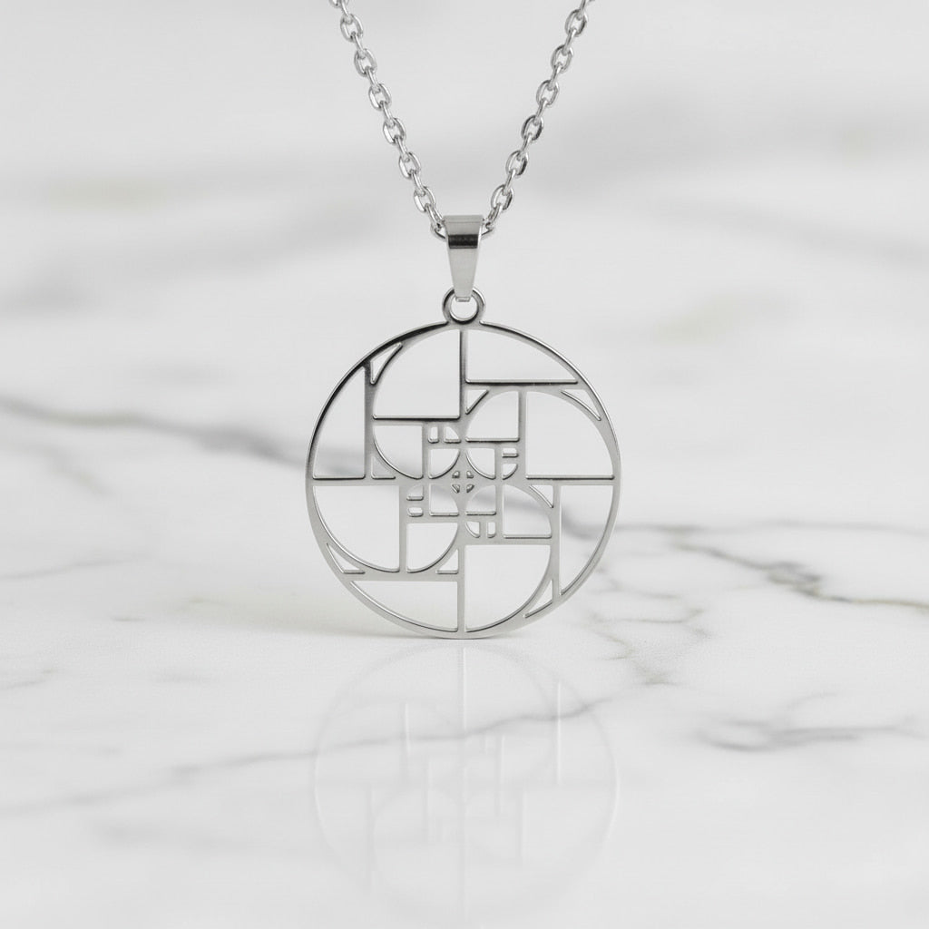 Halskette – Silber „Vierfach Goldener Schnitt“ CrystalScents