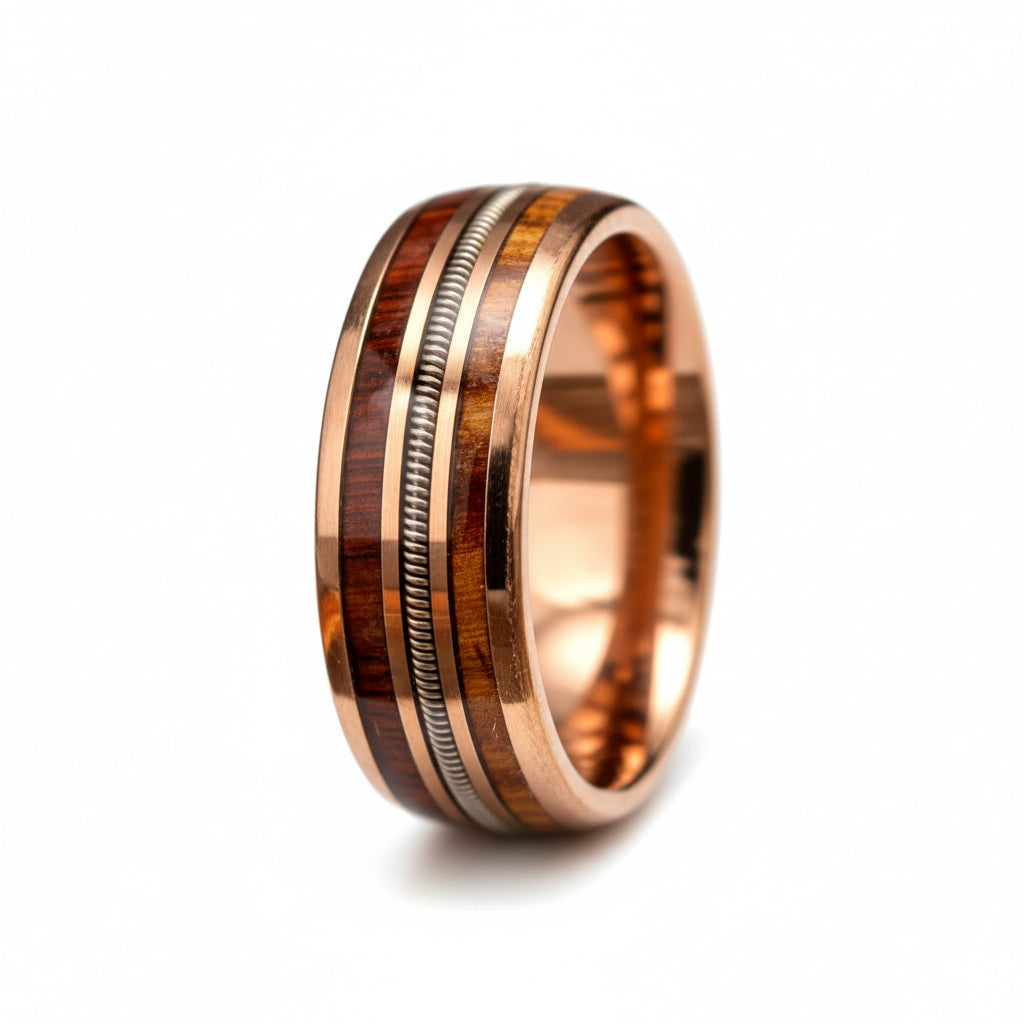 Ring mit Gitarrenseite - stilvolles Schmuckstück CrystalScents