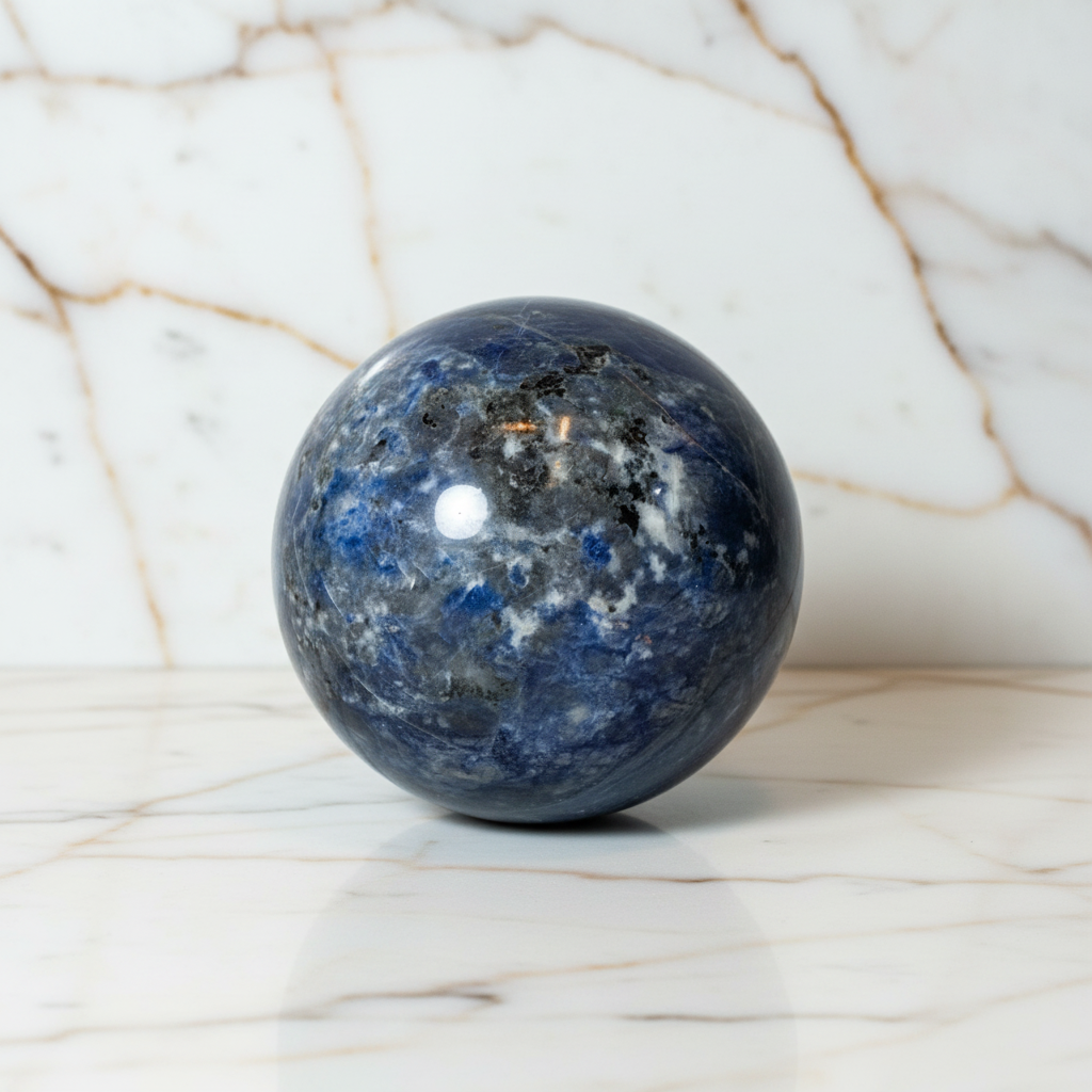 Sodalit Kugel – Tiefblaue Energie CrystalScents