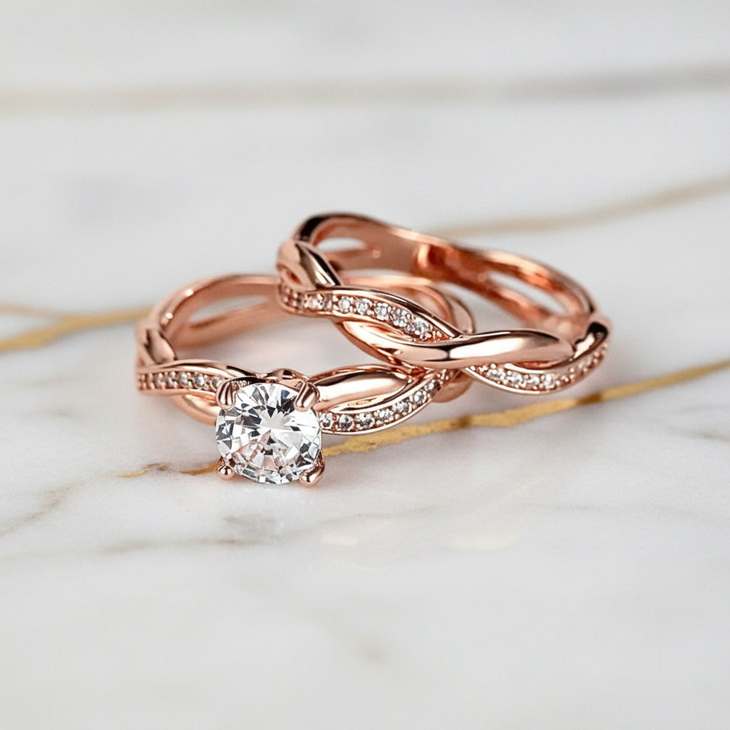Ring – 2-teilig im geflochtenen Design CrystalScents