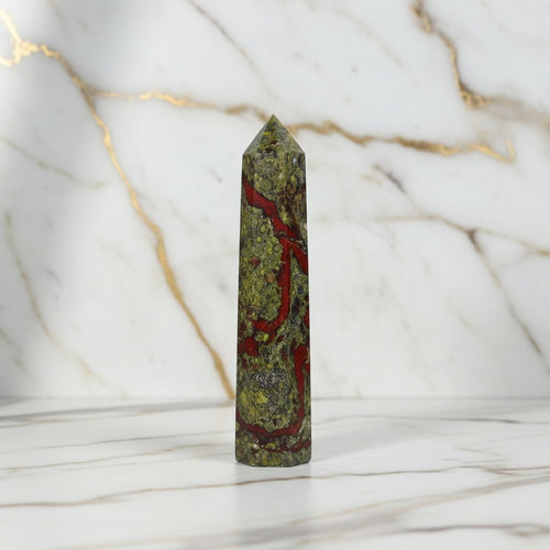 Unakait Obelisk – Kraft & Erdung CrystalScents