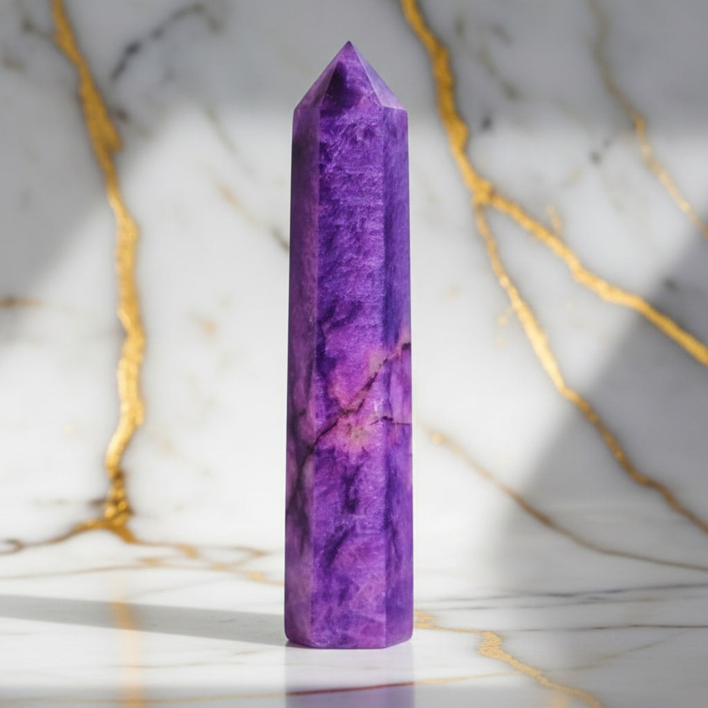 Mondstein Obelisk Lila – Harmonie & Kraft JETZT sichern CrystalScents