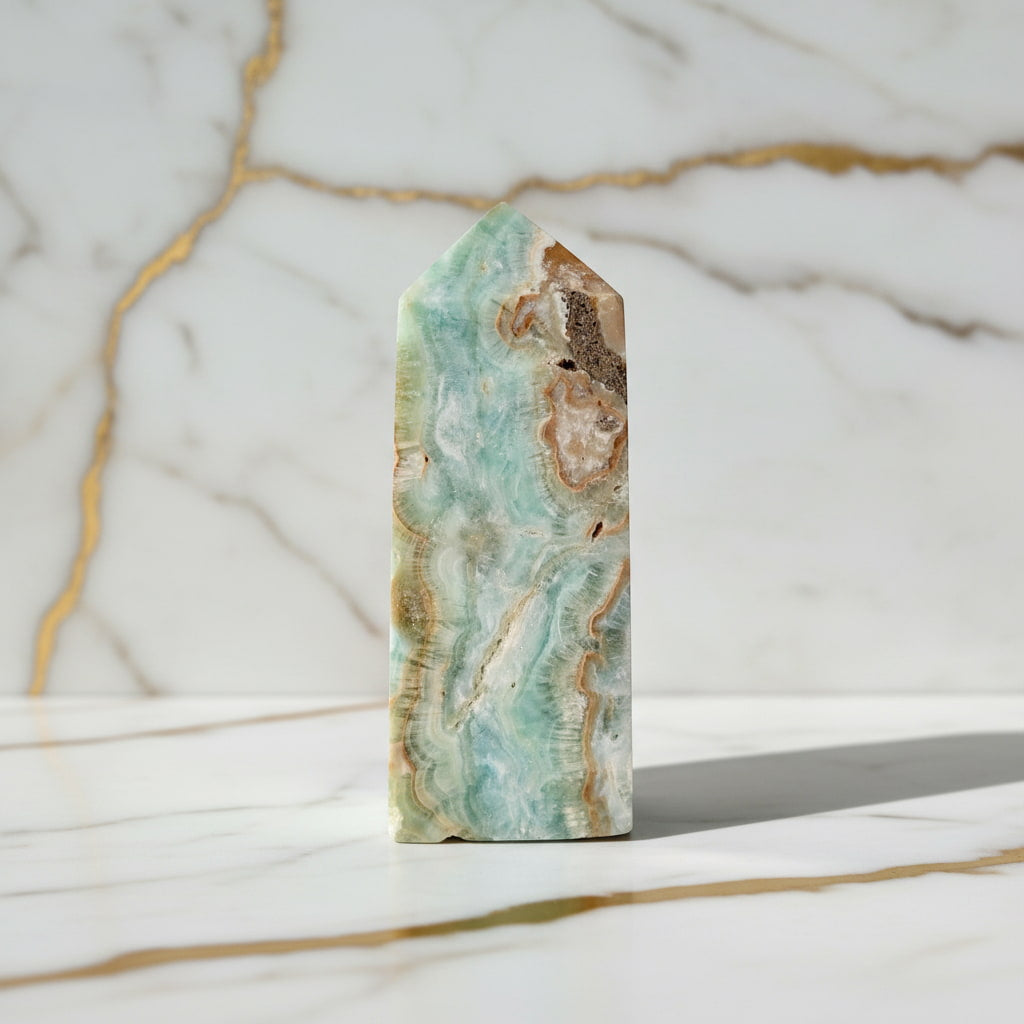 Aragonit Obelisk – Klarheit & Harmonie