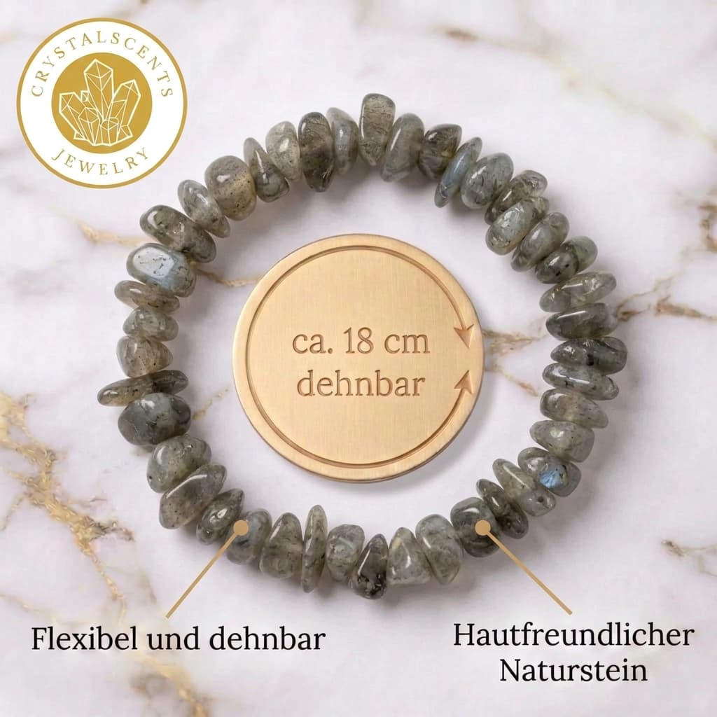 Labradorit Splitterarmband – Intuition & innere Stärke