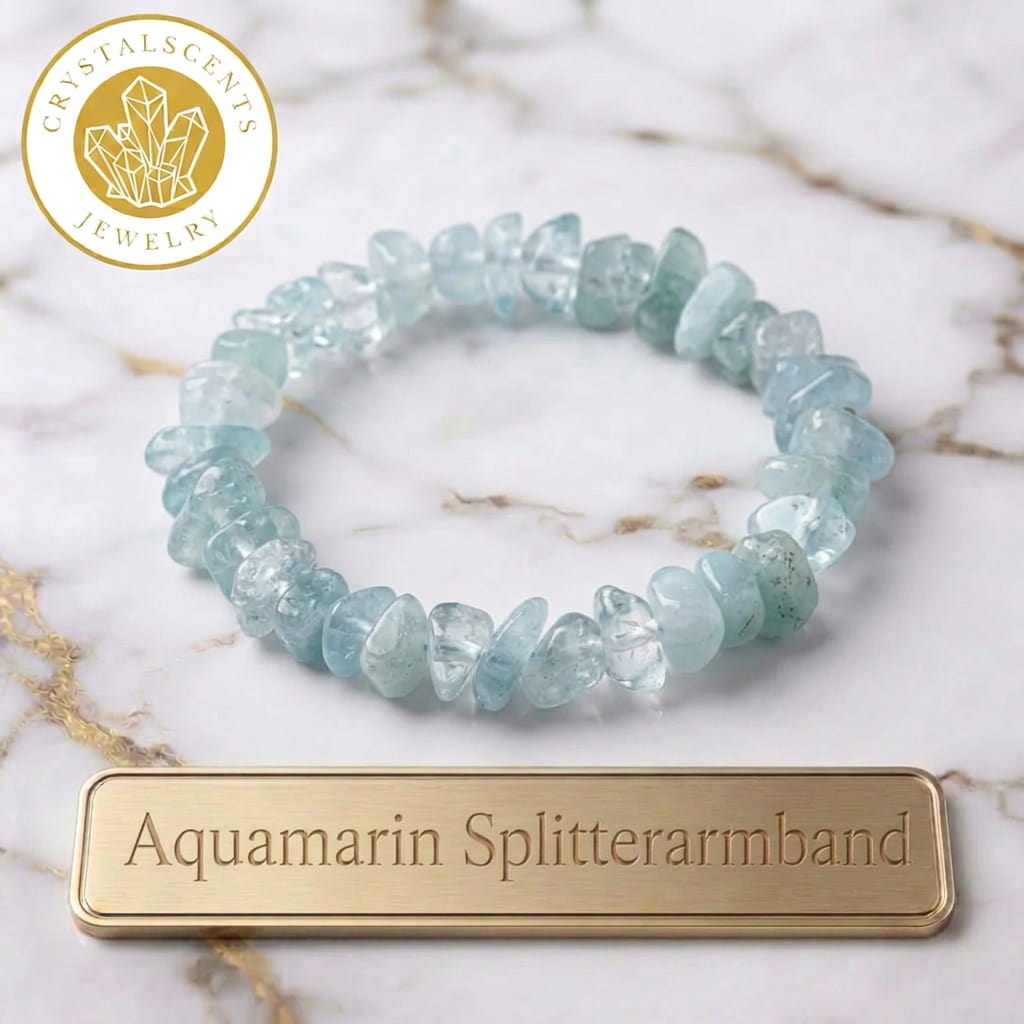 Aquamarin Splitterarmband – Klarheit & Stärke