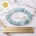 Aquamarin Splitterarmband – Klarheit & Stärke