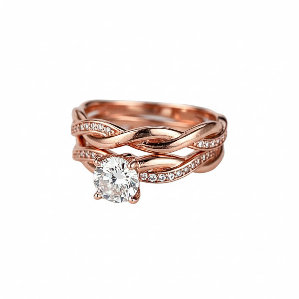 Ring – 2-teilig im geflochtenen Design CrystalScents