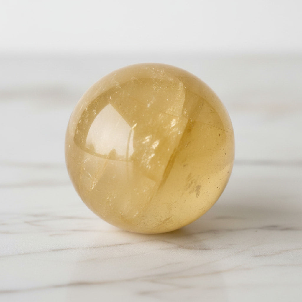 Calcit Kugel – Lebensfreude & Kreativität CrystalScents