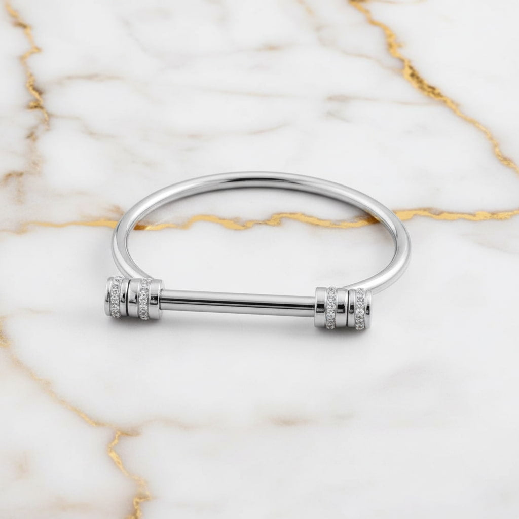 Armband – Schrauben Design in Silber CrystalScents