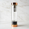 Obsidian Glasflasche – Tee unterwegs CrystalScents