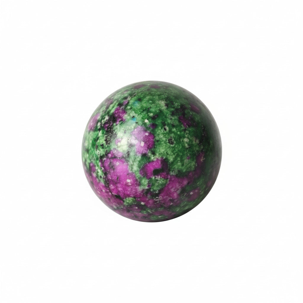 Mini Rubin Zoisit Kugel – Lebensfreude & Energie CrystalScents