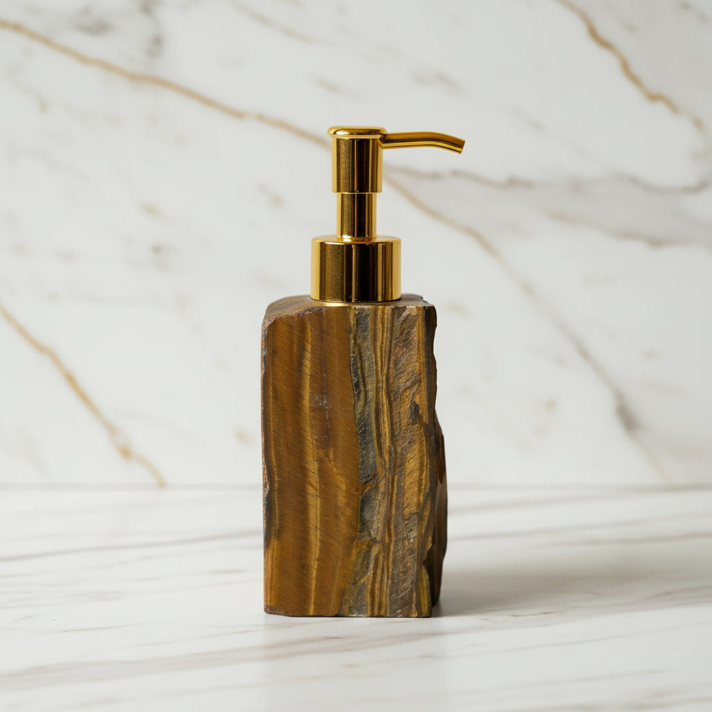 Tigerauge Seifenspender – Funkeln für Ihr Bad