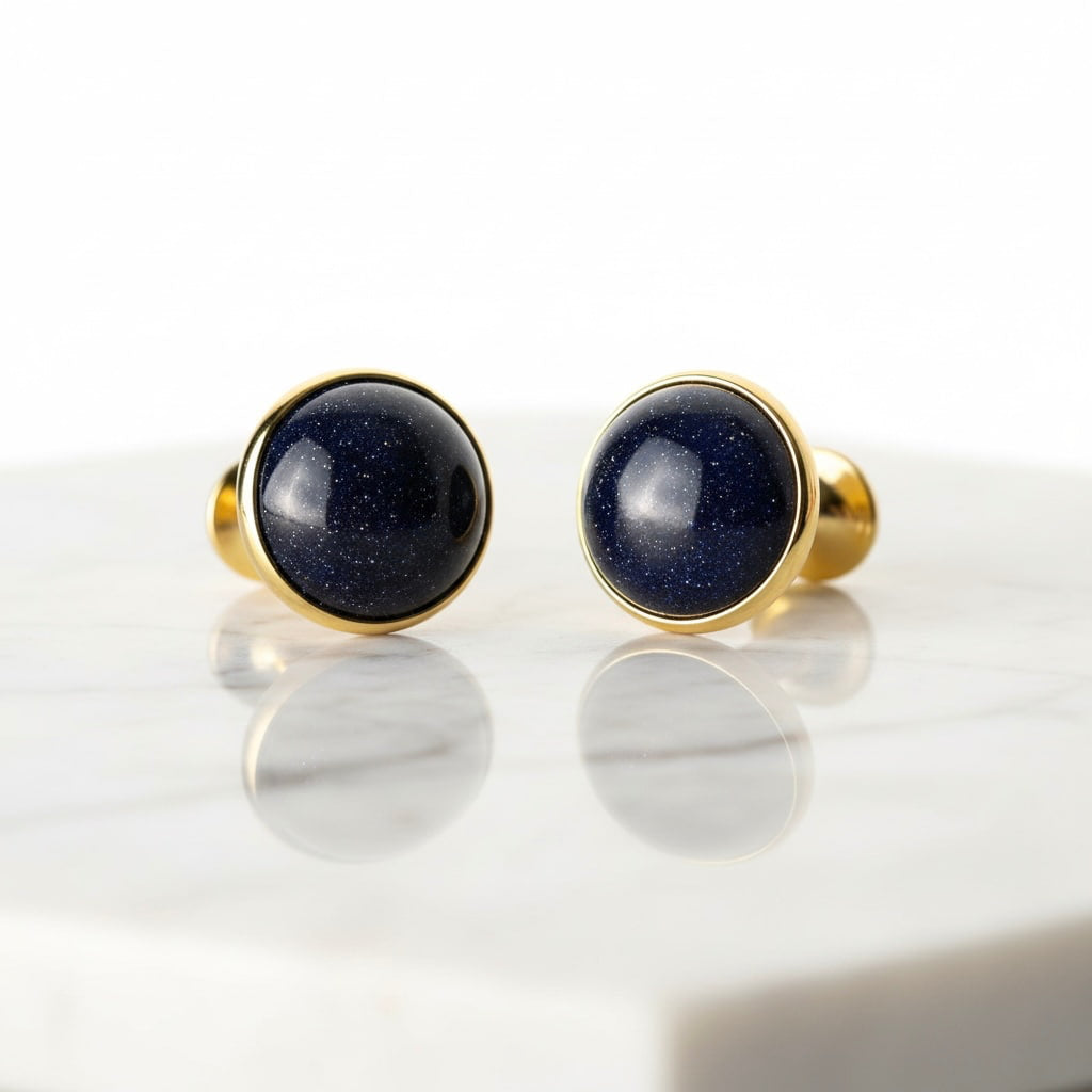 Blaufluss Manschettenknöpfe – Mit schimmernder Ausstrahlung