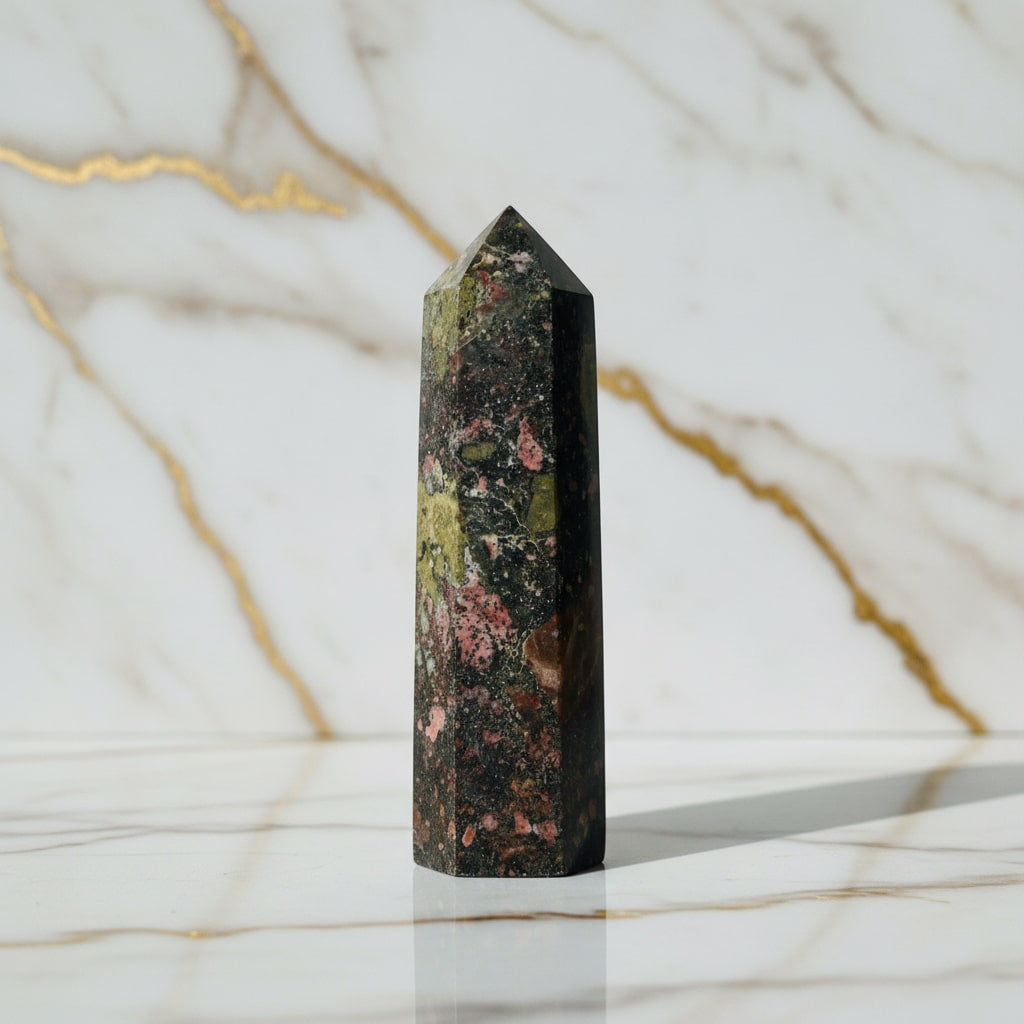 Jaspis Drachenblut Obelisk – Energie, Selbstvertrauen & Balance CrystalScents