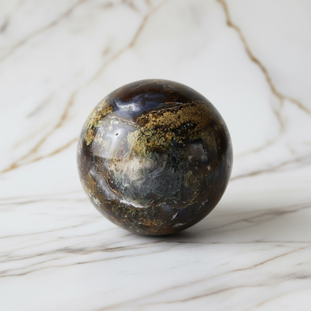 Moosachat Kugel – Naturnahes Wohnhighlight