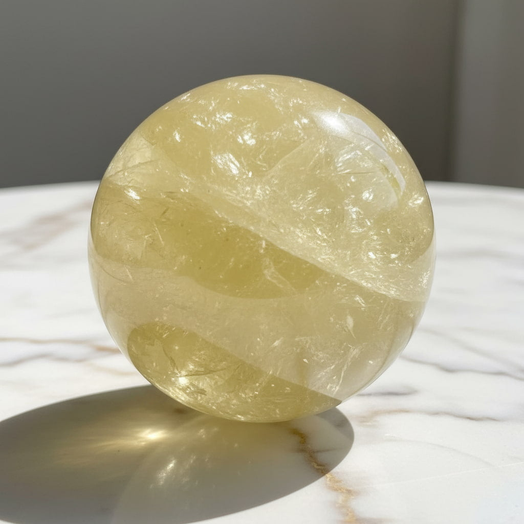 Citrin Kugel – Stilvolles Highlight CrystalScents
