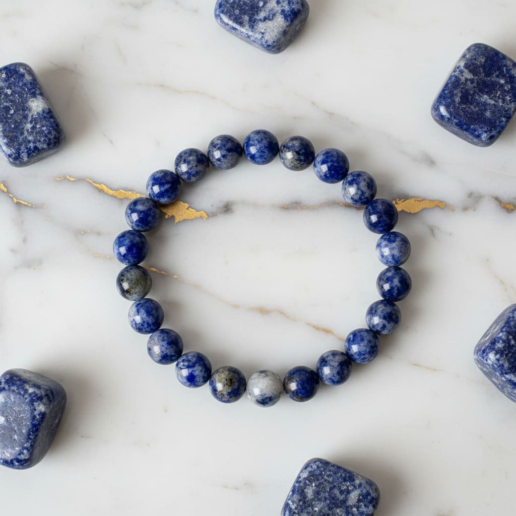 Sodalit Kugelarmband – Stilvolles Schmuckstück CrystalScents