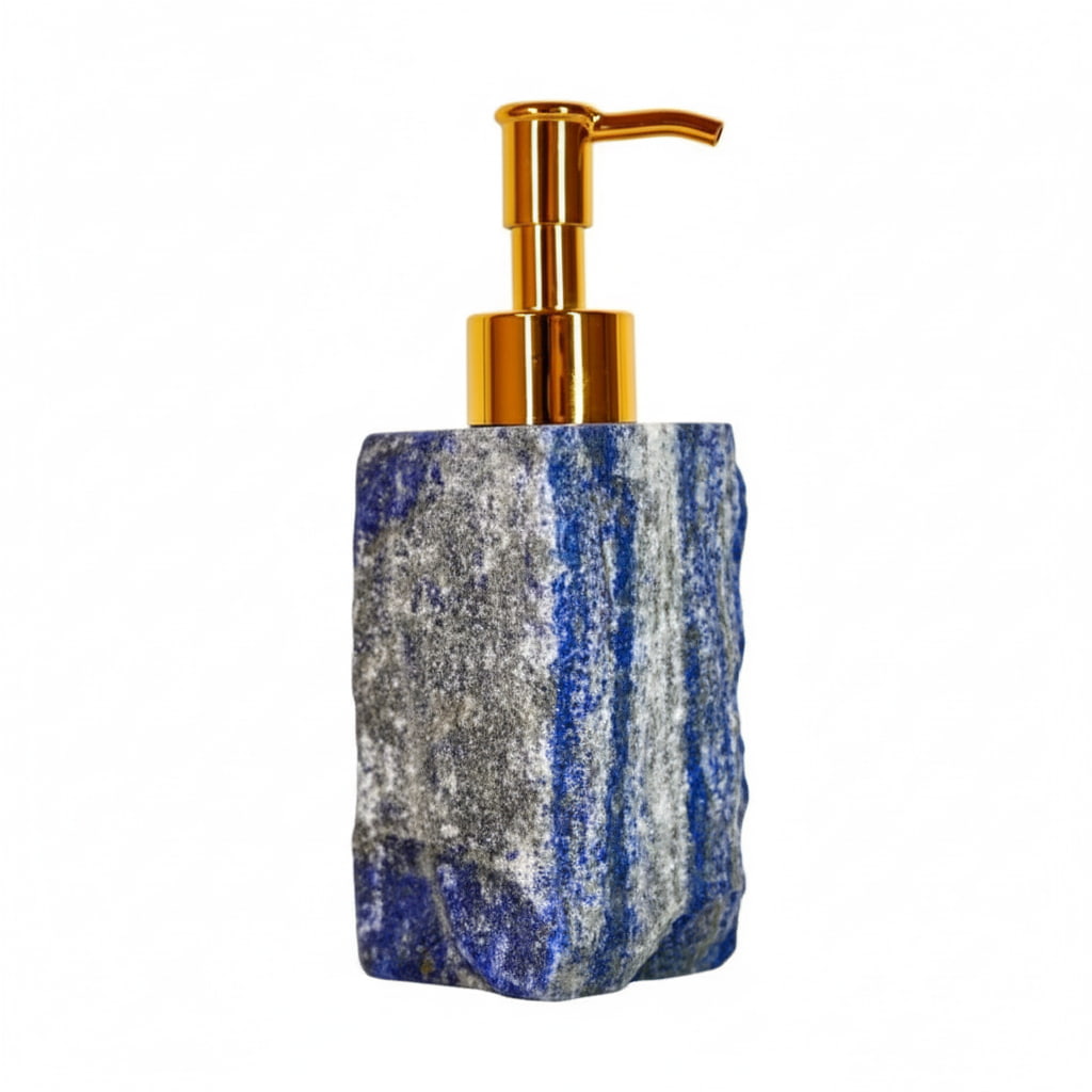Lapislazuli Seifenspender – Harmonie & Glanz CrystalScents