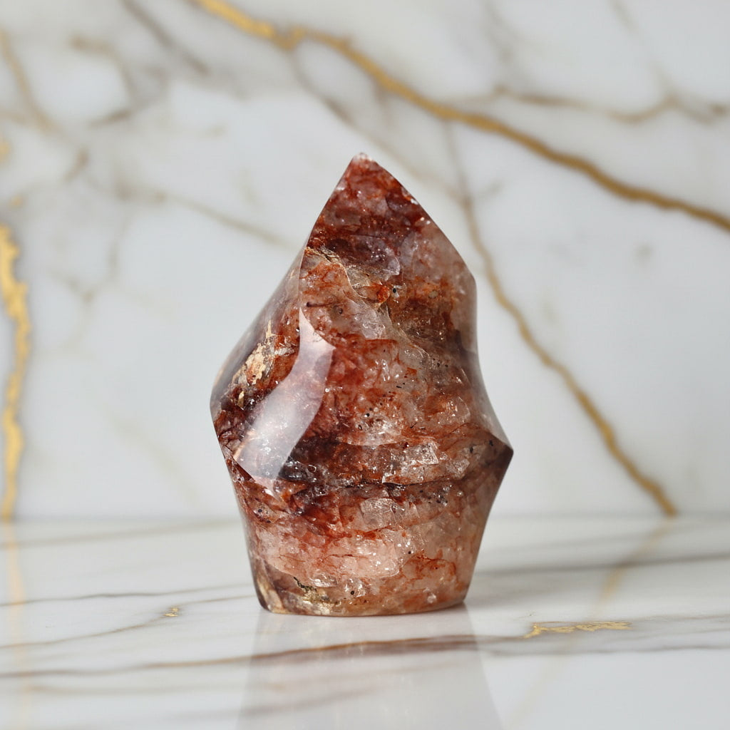 Feuerquarz Flamme – Kristallobjekt für dekorative Akzente CrystalScents