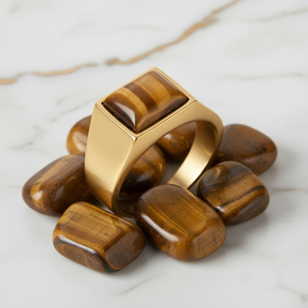 Tigerauge Ring – Stabilität & Selbstvertrauen CrystalScents