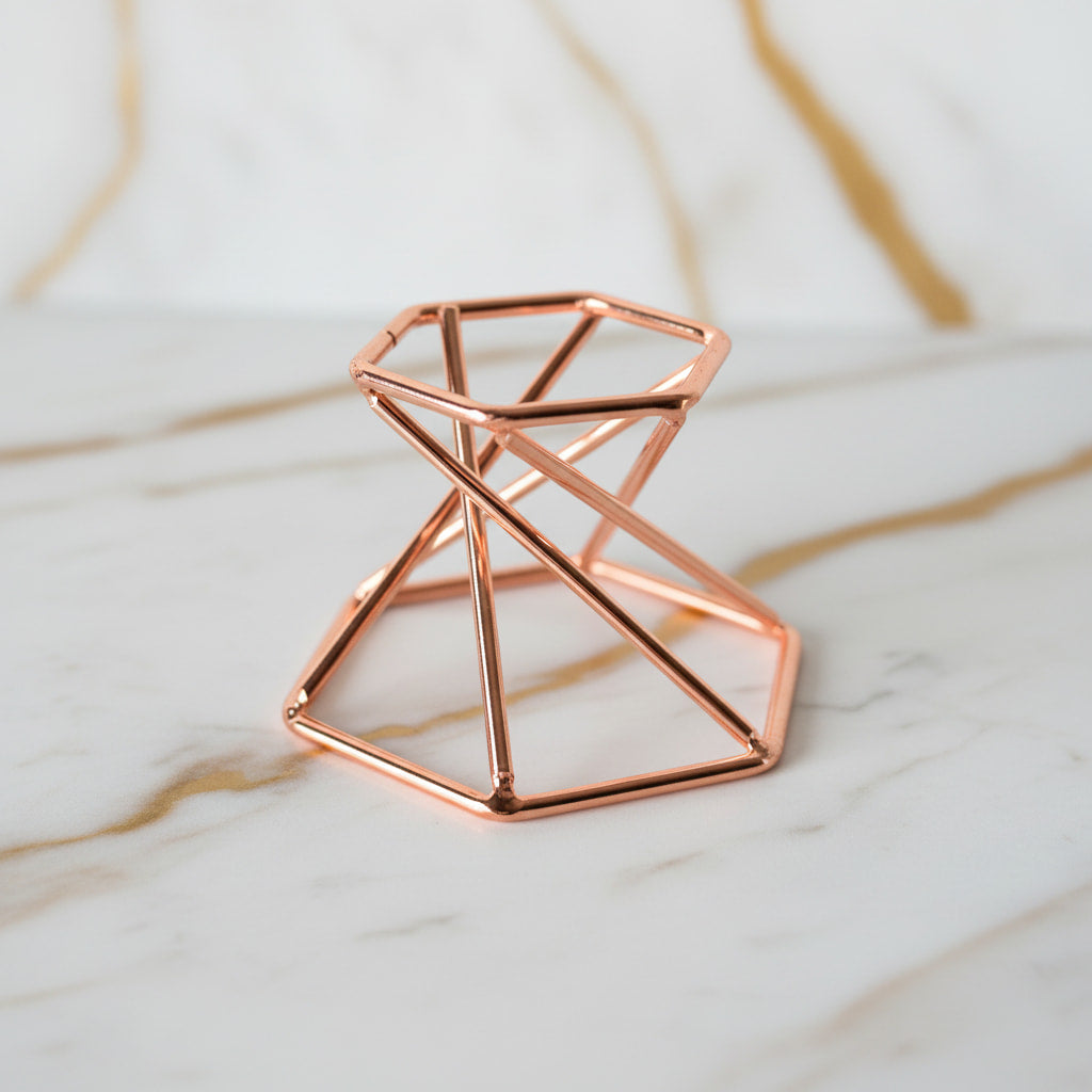 Kugelhalter roségold 2 in 1 – Dekorativ & Multifunktional CrystalScents