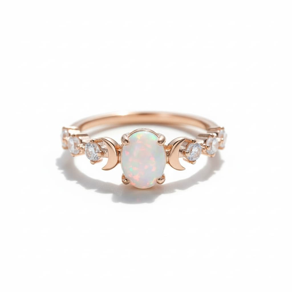 Opal Ring Roségold – Ausdrucksstarke Eleganz CrystalScents