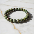 Drachenblut Jaspis Kugelarmband - Mut & Ausdauer CrystalScents