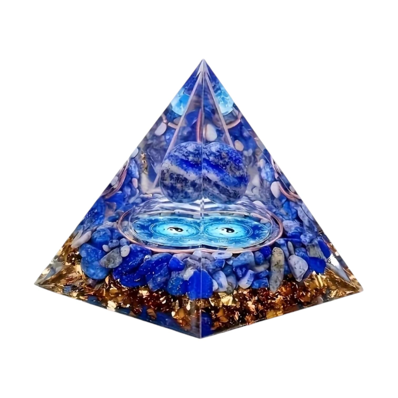 Orgonit Pyramide Lapislazuli - Weisheit & Schönheit CrystalScents