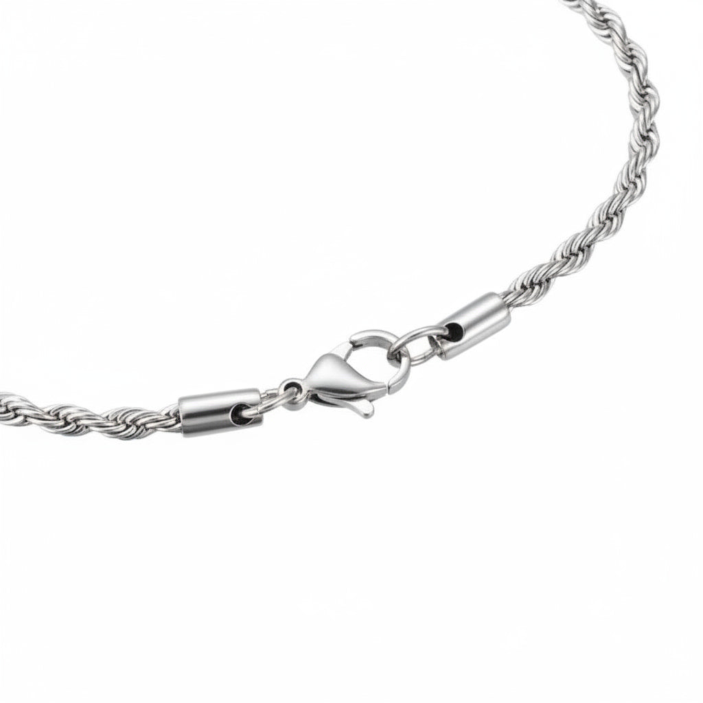 Halskette – Silberne gedrehte Kette CrystalScents