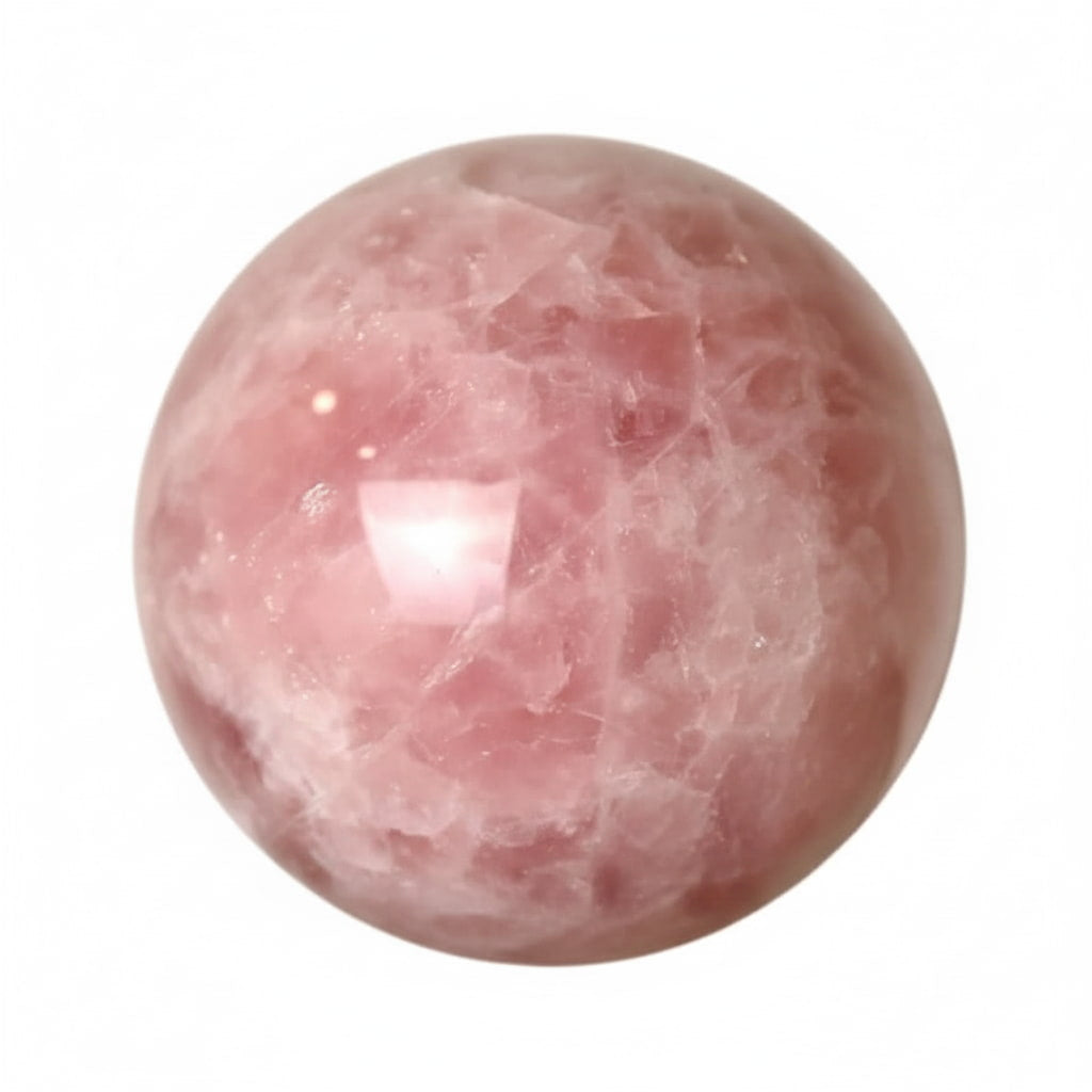 Große Rosenquarz Kugel – Gelassenheit & Geborgenheit CrystalScents