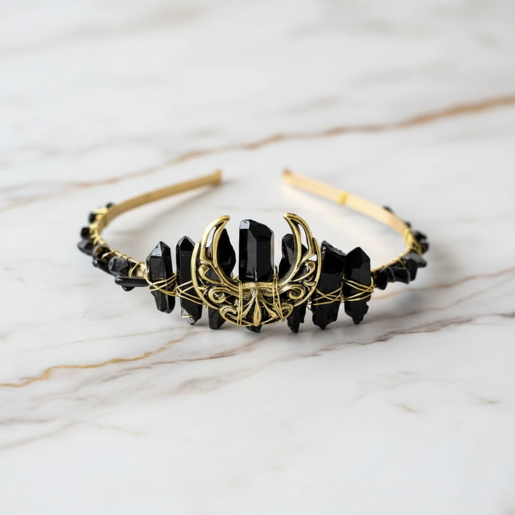 Obsidian Tiara - Eleganz & Mystik CrystalScents