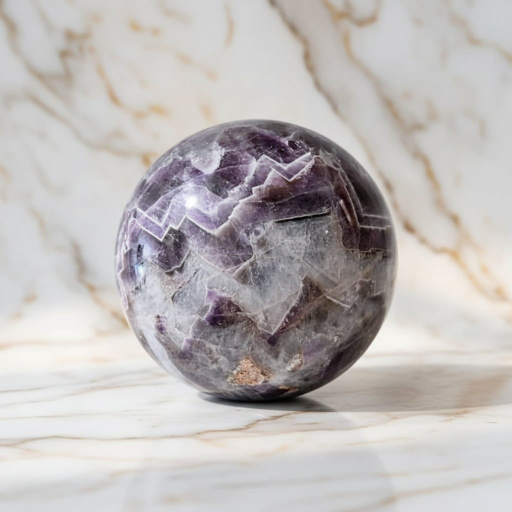Sehr große Amethyst Kugel – Meditation, Raumenergie & Harmonie CrystalScents