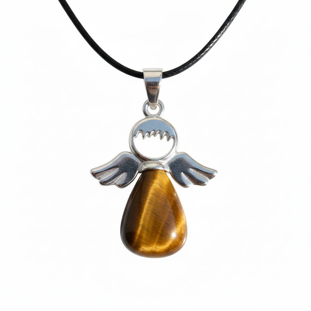 Tigerauge Halskette - Schutzengel CrystalScents
