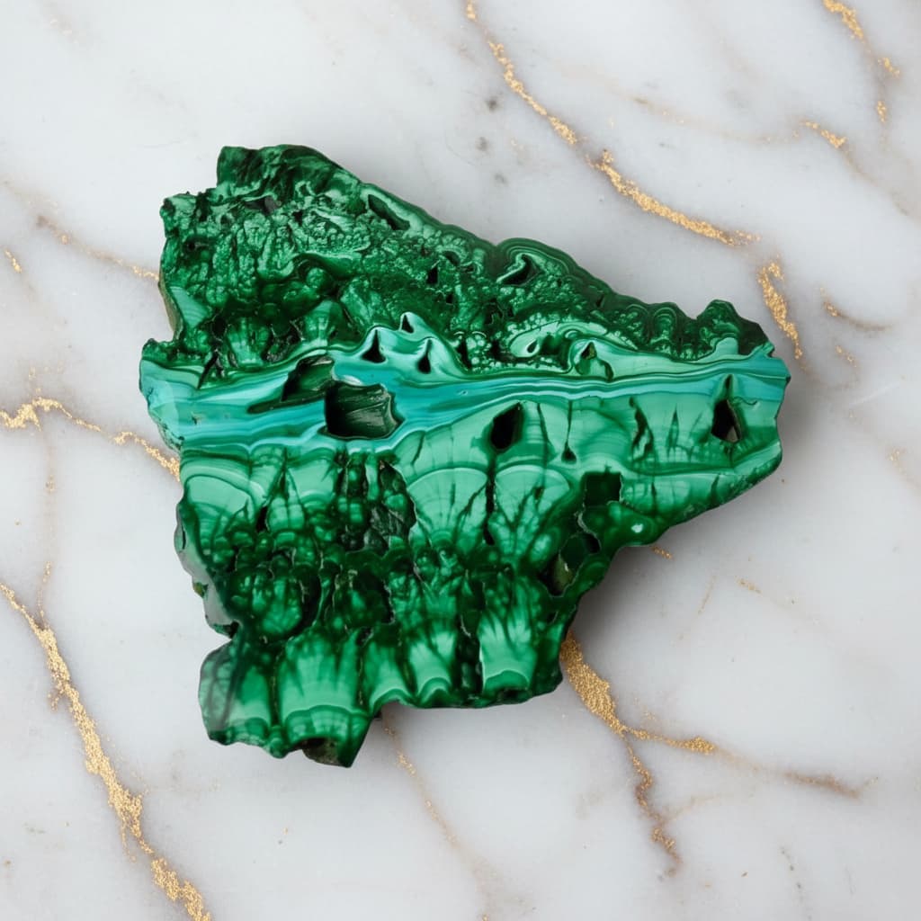 Malachit Scheibe – Elegante Ruhe JETZT sichern CrystalScents